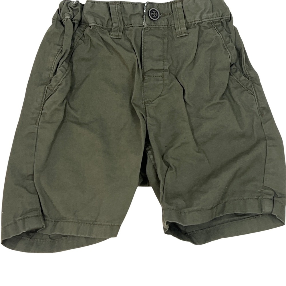 H&M Kids Olive Green Cargo Shorts Baby Boys 12-18months‎ Preppy Cottage